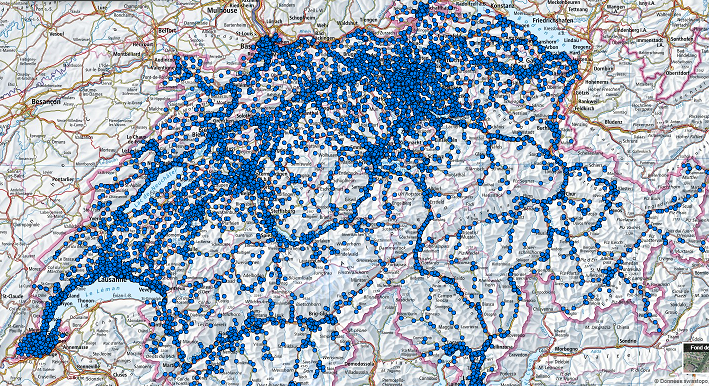 reseau mobile 4G en Suisse