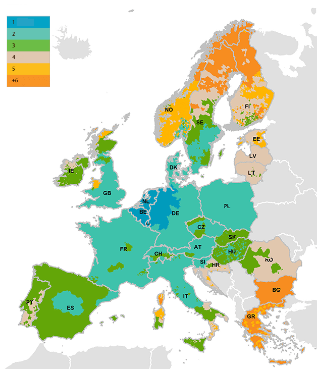 Délais de livraison Europe